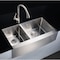 Anzzi Elysian 36" Farm House 40/60 Dual Basin Handmade Kitchen Sink K-AZ3620-3B - alternate 1